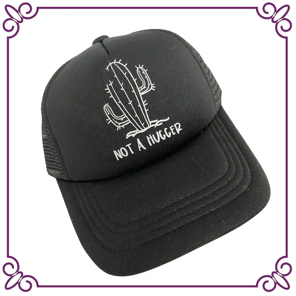 One Baby Trucker Hat Black Not a Hugger NEW
